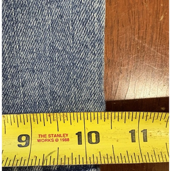 Vtg Y2K Gap Lean Jeans Women's Sz 10 Stretch Low Rise Flare Med Wash 30" Inseam - Picture 13 of 13